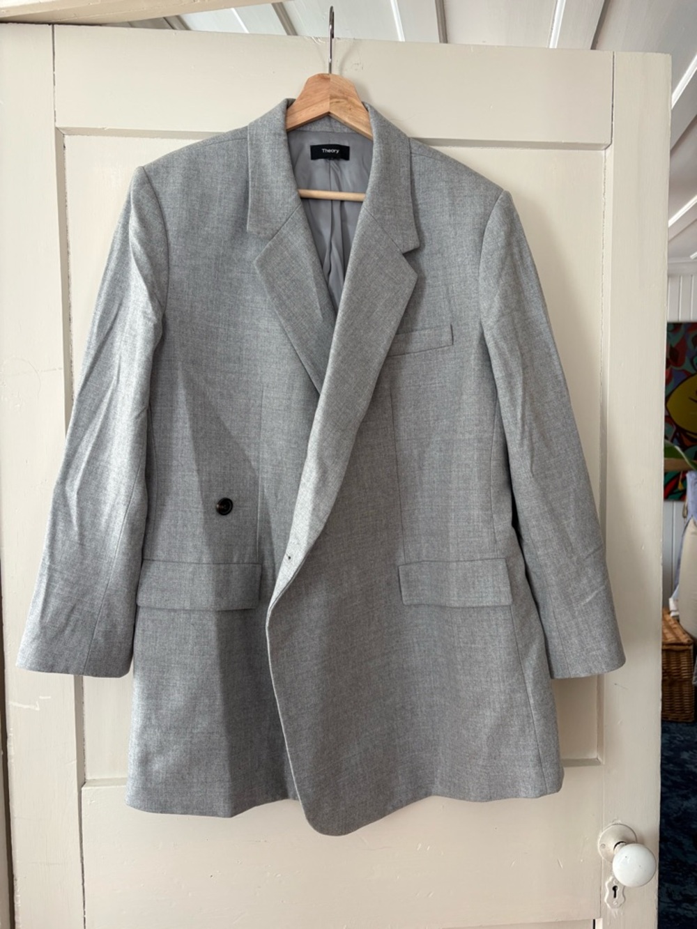 Theory grey blazer